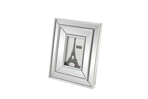 Silver Polystone Ornate Photo Frame