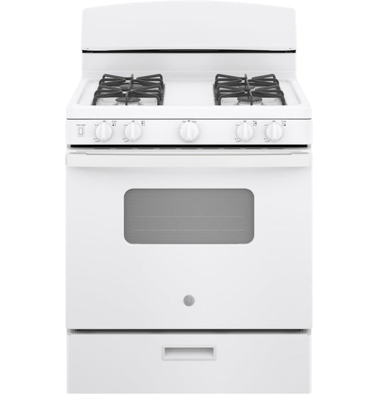 GE® 30" Free-Standing Front Control Gas Range