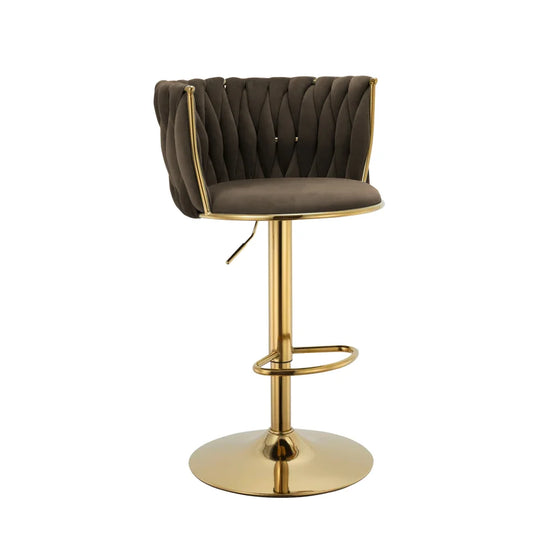 VELVET SWIVEL BARSTOOL