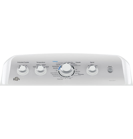 GE® 7.2 cu. ft. Capacity aluminized alloy drum Electric Dryer with Sensor Dry