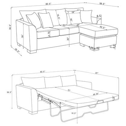 Storey Sleeper Sectional Sofa