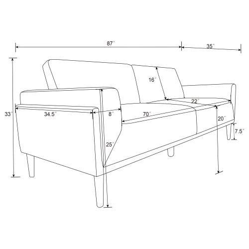 Rilynn Upholstered track arms set
