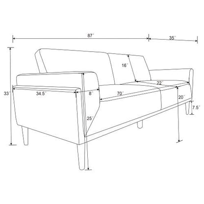 Rilynn Upholstered track arms set