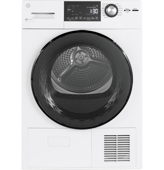 GE® 24" 4.1 Cu.Ft. Front Load Ventless Condenser Electric Dryer With Stainless Steel Basket