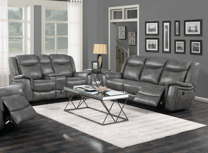 Conrad Upholstered Motion Sofa Cool Grey SOFA LOVE Seat
