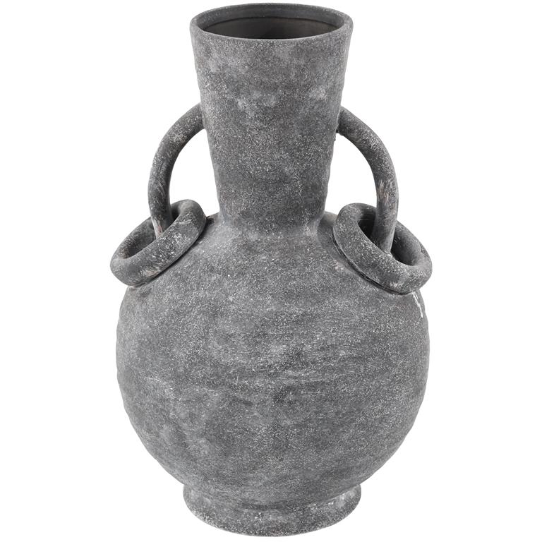 CER VASE 9"W, 13"H