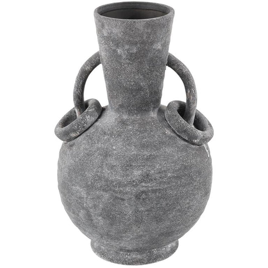 CER VASE 9"W, 13"H