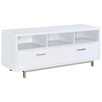 Casey 2-drawer Engineered Wood 60-inch TV Stand White