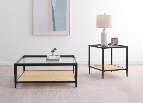 Amherst 2-piece Coffee and End Table Set Black