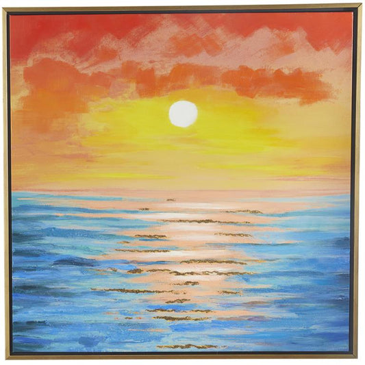FRAMED CANVAS SSET ART 37"W, 37"H