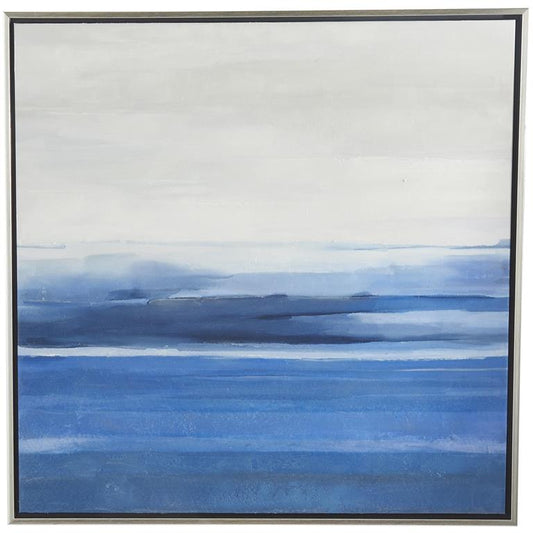 FRAMED CANVAS OCN ART 37"W, 37"H