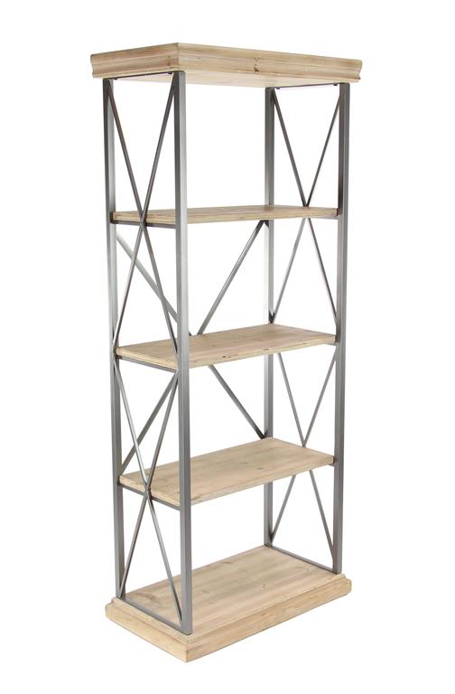 Wood and metal Shelf