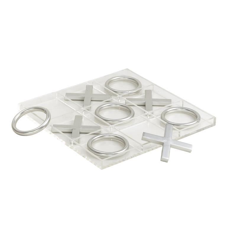 ACRYLIC MTL TIC TAC TOE 12"W, 12"H