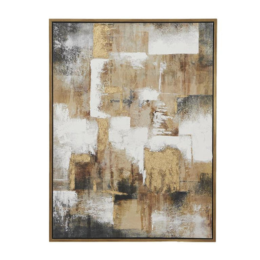FRAMED CANVAS ART 36"W, 47"H