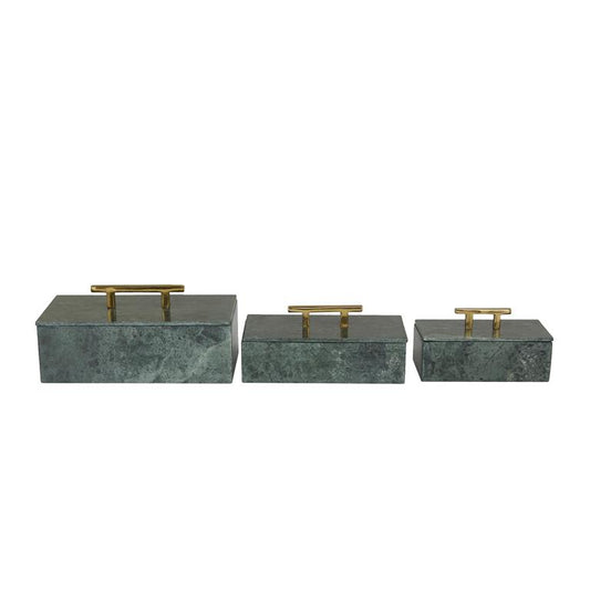 MRBL ALUM BOX GRN S/3 12, 10, 8W
