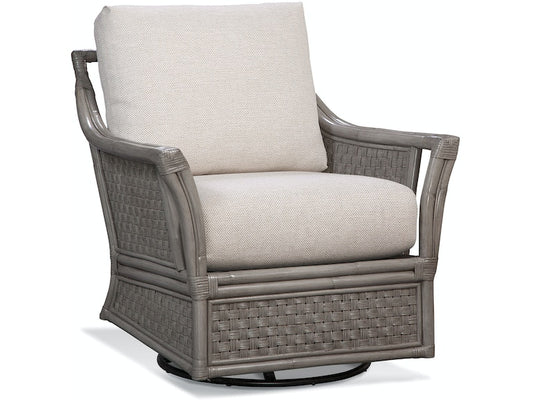 Boca Swivel Glider Chair, Havana finish