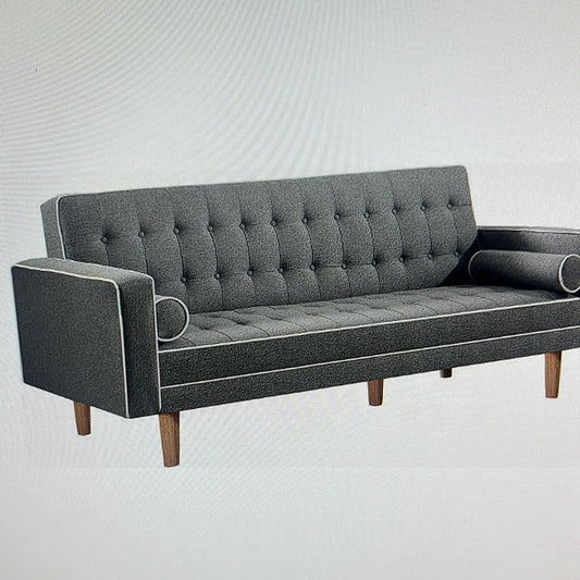 Lassen Tufted Grey Futon