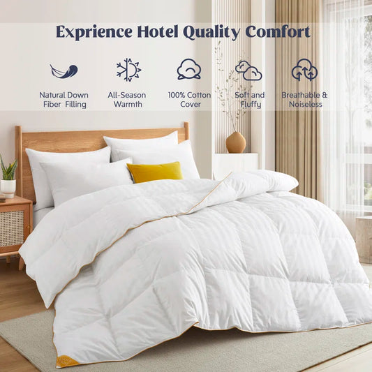 All Season Goose Down Hotel Quality Comforter/Duvet Insert