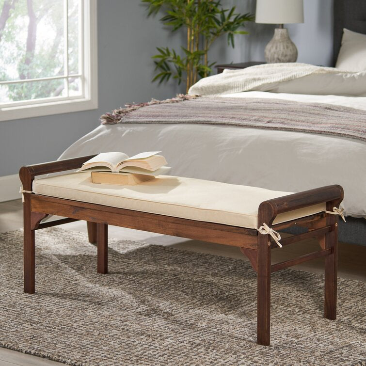 Bella Vista Polyester Blend Upholstered Bench