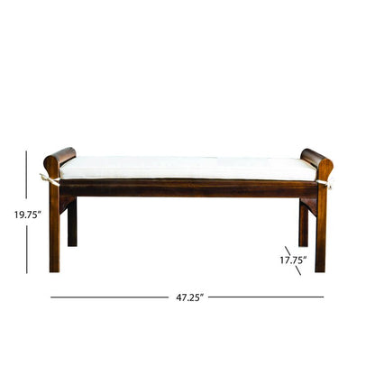 Bella Vista Polyester Blend Upholstered Bench