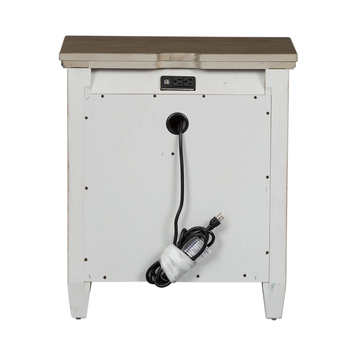Haylee 26'' W 2 Drawer Nightstand w/ USB Charging Ports