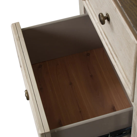 Haylee 26'' W 2 Drawer Nightstand w/ USB Charging Ports