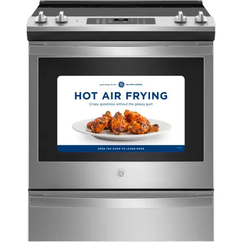 GE® 30" Slide-In Electric Convection Range With No Preheat Air Fry