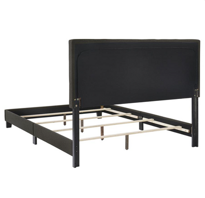 Mapes Tufted Upholstered Queen Bed Charcoal