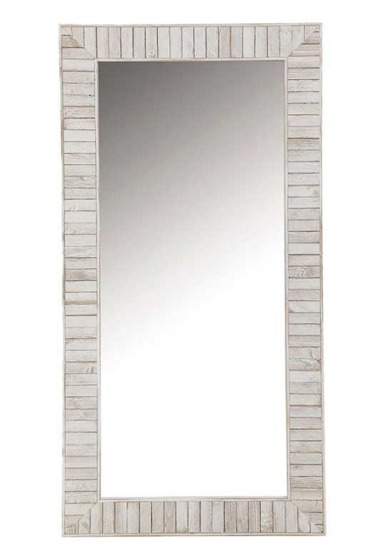 Pino Rectangular Wall Mirror White