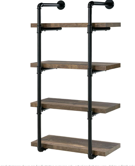 Rustic Oak Wall Shelf