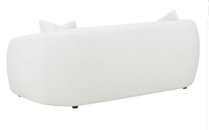 Isabella 2-piece Upholstered Tight Back Living Room Set White