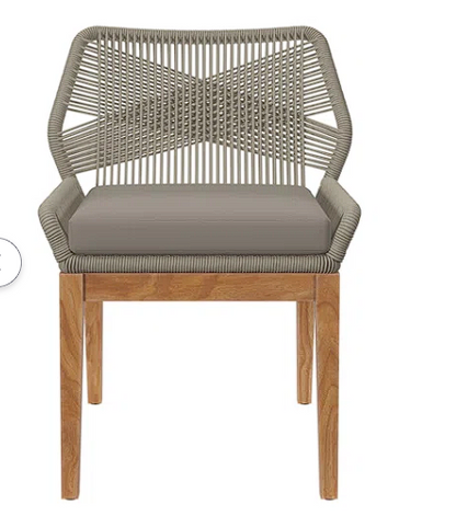 Outdoor Dining Side Chair with Cushion