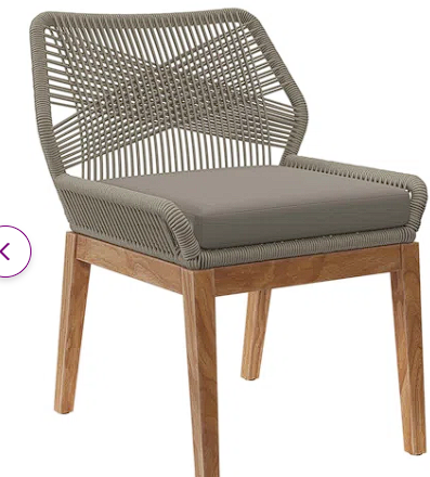 Outdoor Dining Side Chair with Cushion