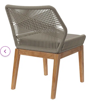 Outdoor Dining Side Chair with Cushion