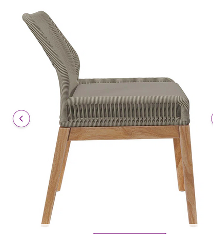 Outdoor Dining Side Chair with Cushion