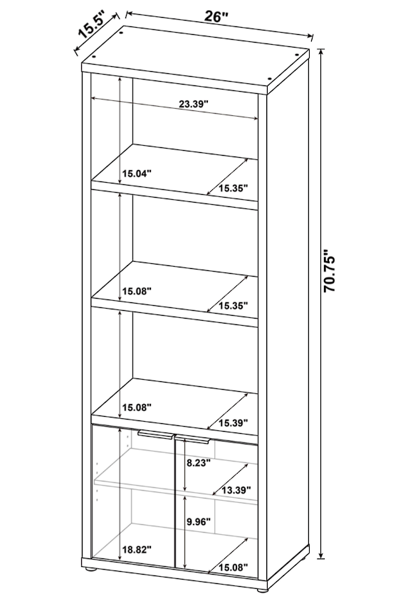 Tabby 3-Piece Entertainment Center With 60″ TV Stand Mango