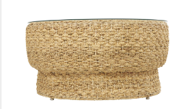 BROWN RATTAN HANDMADE WITH WHITE FABRIC CUSHION COLLECTION