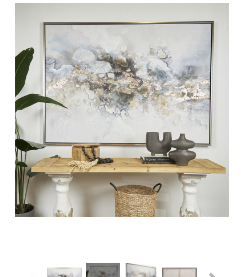 MULTI COLORED CANVAS ABSTRACT WATERCOLOR BLOTCH FRAMED WALL ART WITH GOLD FOIL ACCENTS AND SILVER FRAME