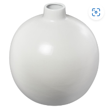 WHITE CERAMIC VASE