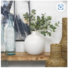 WHITE CERAMIC VASE
