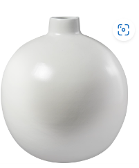 WHITE CERAMIC VASE
