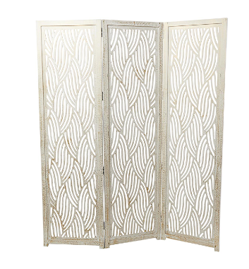 WOOD 3 PANEL ROOM DIVIDER SCREEN,