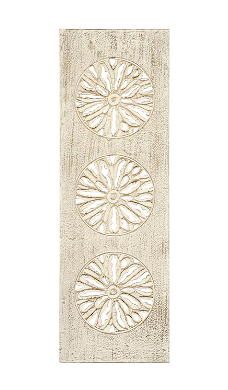 WOOD FLORAL HANDMADE INTRICATELY CARVED WALL DECOR,