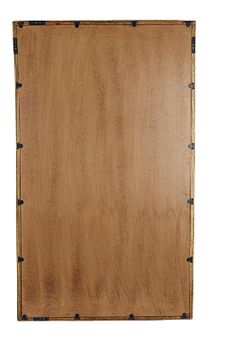 BROWN MANGO WOOD SIMPLISTIC WALL MIRROR WITH DEEP SET FRAME, 36" X 4" X 60"