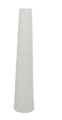 CERAMIC TALL VASE WITH BUBBLE TEXTURE, 8" X 8" X 39"