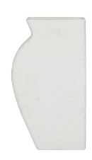 COSMOLIVING BY COSMOPOLITAN WHITE CERAMIC TEXTURED VASE