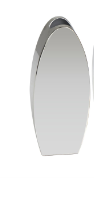 SILVER STAINLESS STEEL VASE WITH A SLEEK MIRROR FINISH