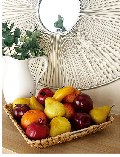 LIGHT BROWN DRIED PLANT HANDMADE TRAY