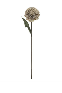 WHITE SOLA PITH PLANT FIBER TRADITIONAL ARTIFICIAL FLOWER STEM, 23" X 5" X 3"