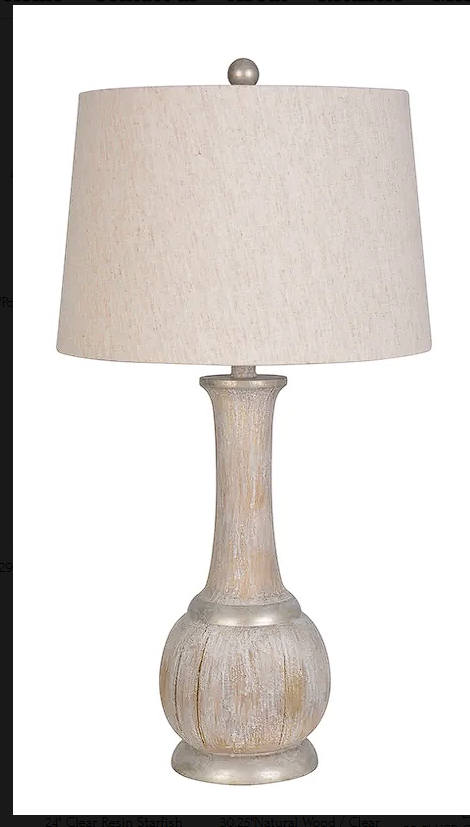 28.5" Polyresin Table Lamp